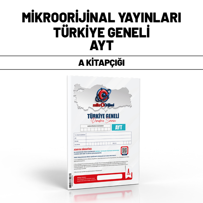MİKROORİJİNAL YKS AYT TÜRKİYE GENELİ SNV A - 25-26
